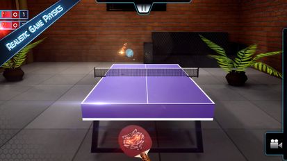   Table Tennis 3D Live Ping Pong   -  