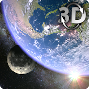 Earth & Moon in HD Gyro 3D Parallax Live Wallpaper