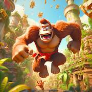  Monkey jungle kong banana game   -  