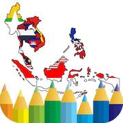 coloring southeast asia flag