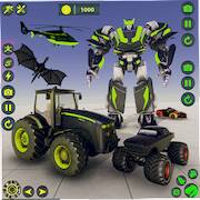 Farm Tractor Robot Hero Game