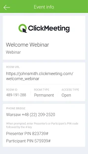  ClickMeeting Webinars   -  