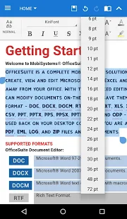 Программа OfficeSuite Font Pack на Андроид - Открыто все
