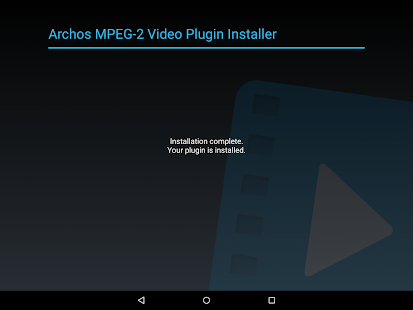  Archos MPEG-2 Video Plugin   -  
