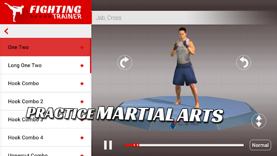 Программа Fighting Trainer на Андроид - Открыто все