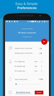  Mi band 2  Music & Call  Manager   -  