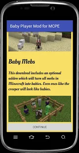  Baby Player mod for MCPE   -  