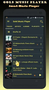 Программа Золотой музыкальный плеер на Андроид - Открыто все