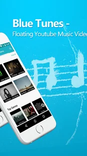Программа Blue Tunes - Floating Youtube Music Video Player на Андроид - Новый APK