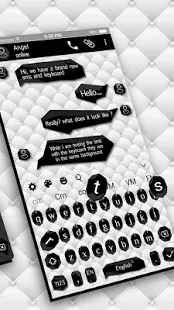 Программа SMS Black White Keyboard на Андроид - Открыто все