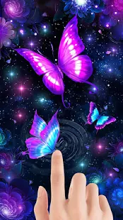 Программа 3D неоновая бабочка Блестящая тема на Андроид - Полная версия
