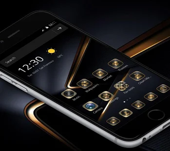 Программа Золотая черная тема для Huawei P10 на Андроид - Открыто все