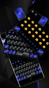 Программа Черная синяя клавиатура на Андроид - Обновленная версия