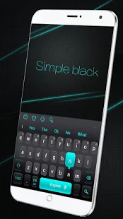 Программа Простая черная клавиатура на Андроид - Полная версия