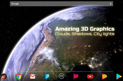 Программа Earth & Moon in HD Gyro 3D Parallax Live Wallpaper на Андроид - Новый APK