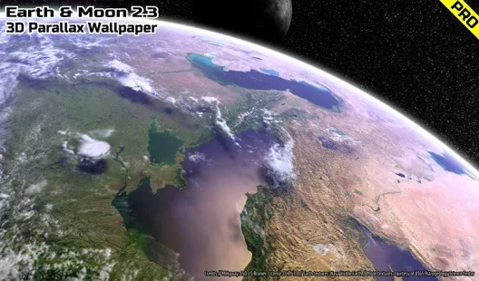 Программа Earth & Moon in HD Gyro 3D PRO Parallax Wallpaper на Андроид - Обновленная версия