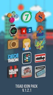 Программа Tigad Pro Icon Pack на Андроид - Полная версия
