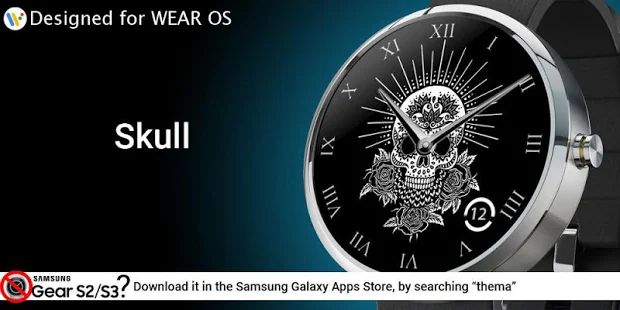 Программа Skull Wear Watch Face на Андроид - Полная версия