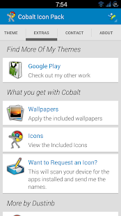 Программа Cobalt Icon Pack на Андроид - Обновленная версия