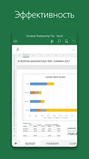 Программа Microsoft Excel на Андроид - Открыто все