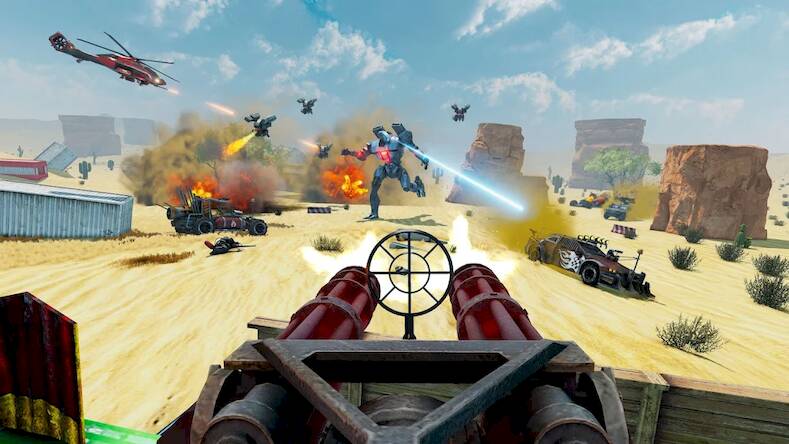  Desert Gunner Machine Gun Game   -  