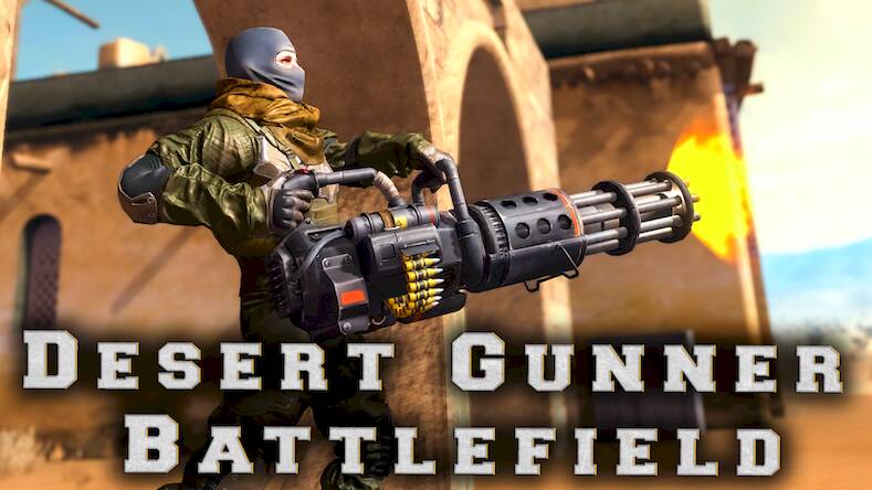  Desert Gunner Machine Gun Game   -  