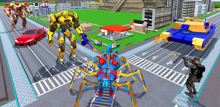  Spider Robots Transformer 3D   -  