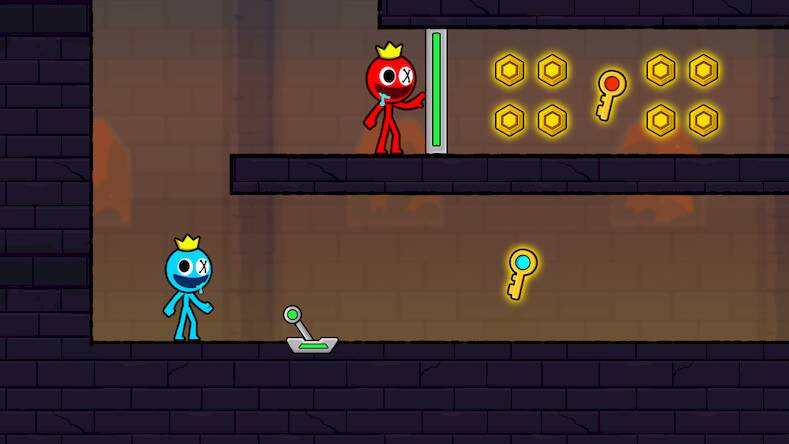  Red and Blue Stickman 2   -  