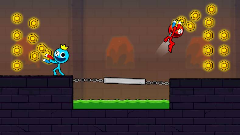  Red and Blue Stickman 2   -  