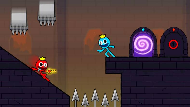  Red and Blue Stickman 2   -  