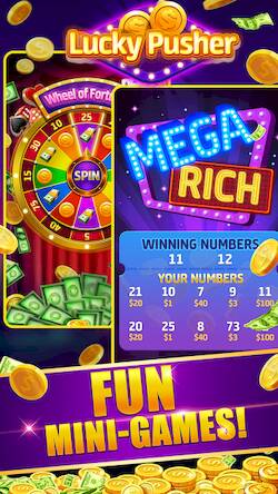  Lucky Cash Pusher Coin Games   -  