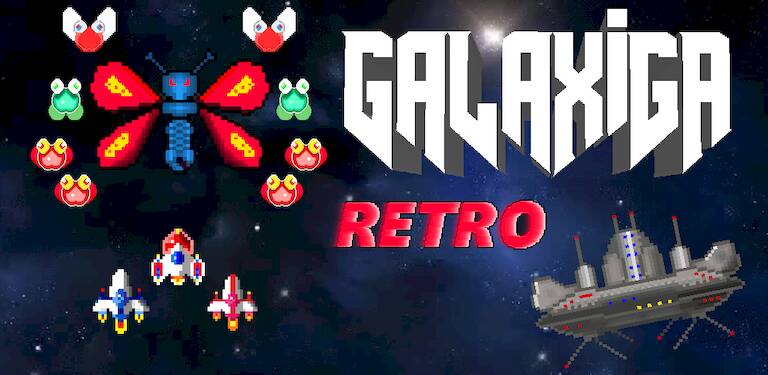  Galaxiga Retro Arcade Action   -  