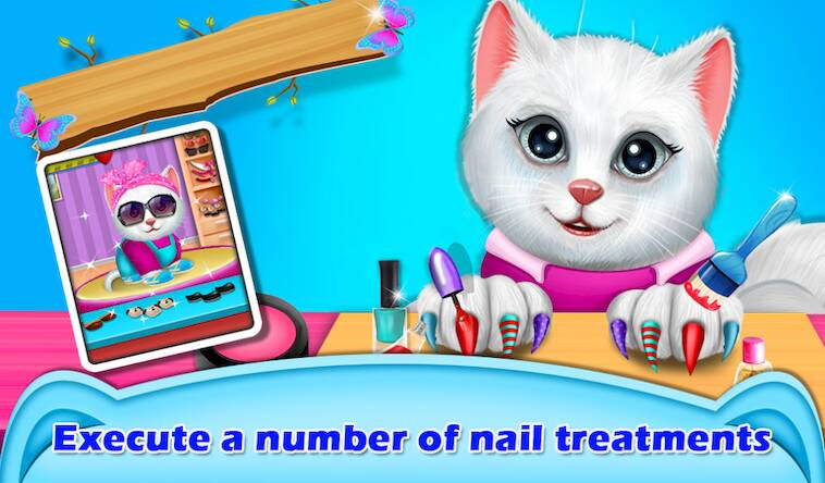  My Kitty Salon Makeover Games   -  