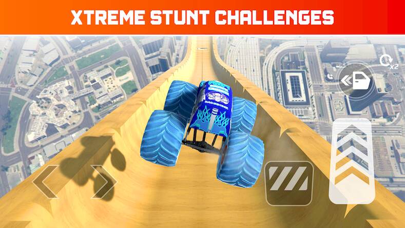  Car Games: Monster Truck Stunt   -  