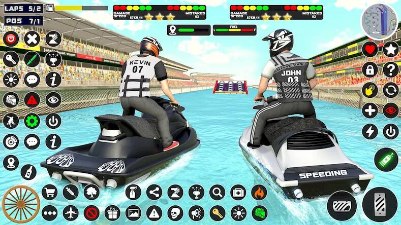 Jetski Boat Racing: Boat Games   -  