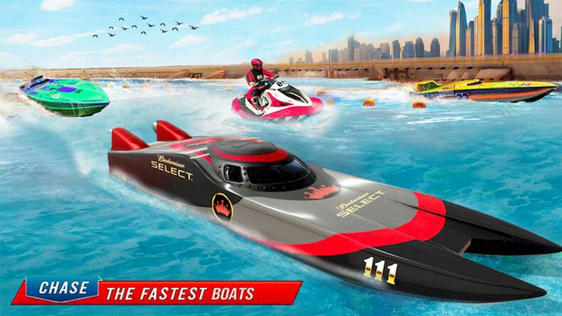  Jetski Boat Racing: Boat Games   -  
