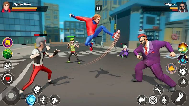  Spider Rope Hero: Gang War   -  