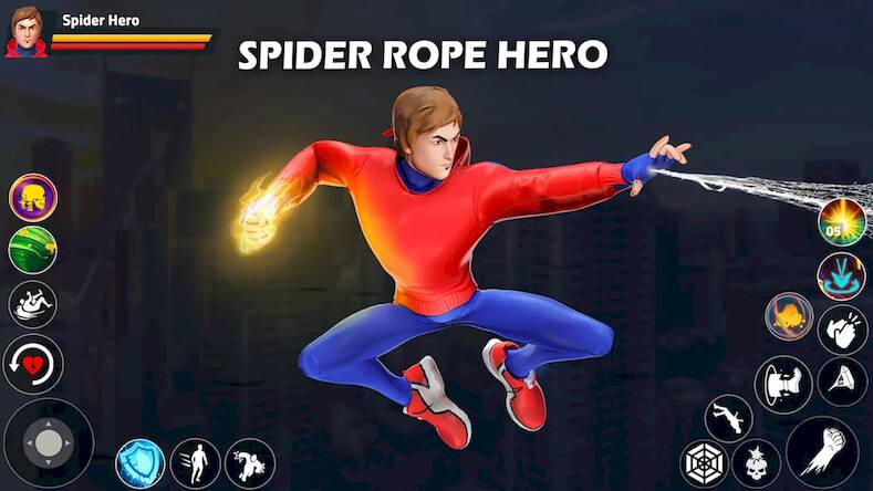  Spider Rope Hero: Gang War   -  