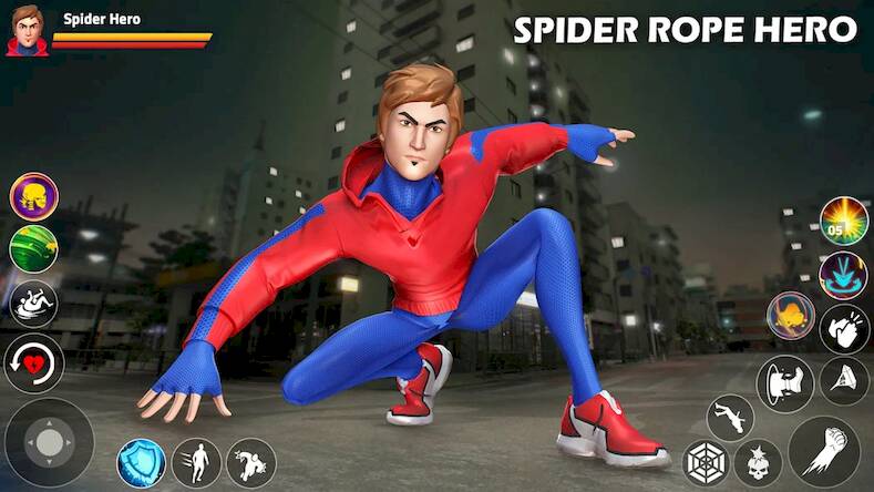  Spider Rope Hero: Gang War   -  