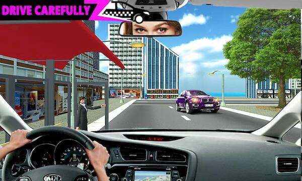  Pink Taxi Driving Game 3D   -  