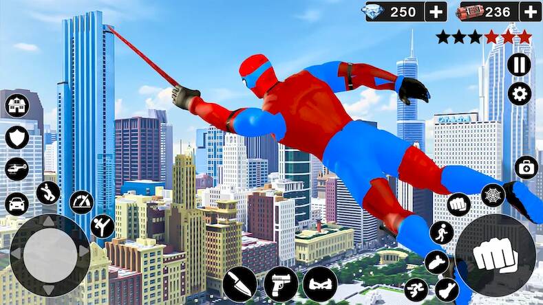 Spider Hero Rope Game   -  