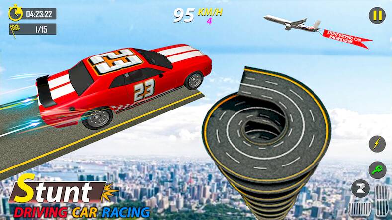  Car stunt driving game 3d race   -  