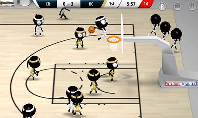 Взломанная игра Stickman Basketball 2017 на Андроид - Бесконечные деньги