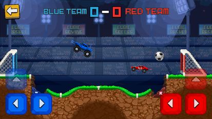 Взломанная игра Pixel Cars. Soccer на Андроид - Открыто все