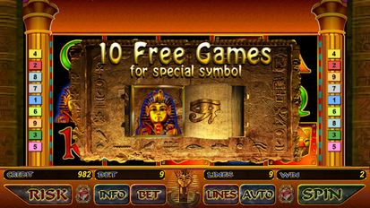 Взломанная игра Book of Egypt Slot Free на Андроид - Бесконечные монеты